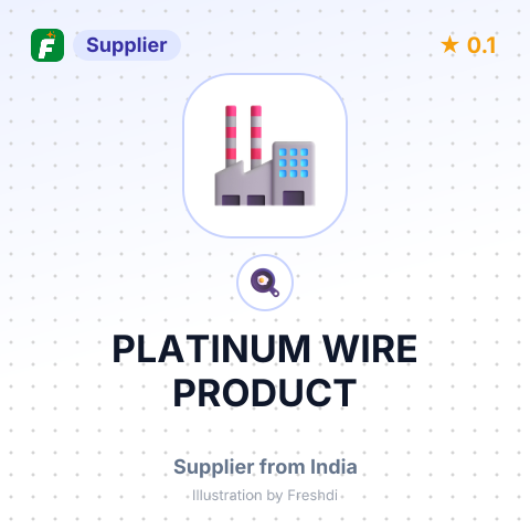 PLATINUM WIRE PRODUCT – summary card, no photo uploaded yet