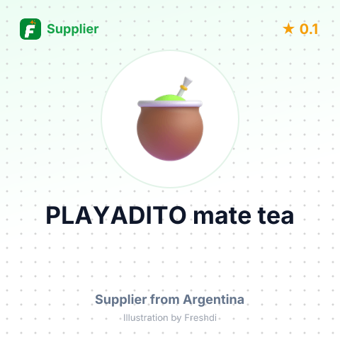 PLAYADITO mate tea – summary card, no photo uploaded yet