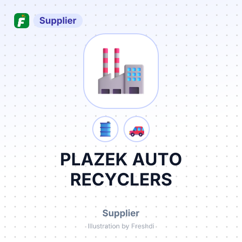 PLAZEK AUTO RECYCLERS – summary card, no photo uploaded yet