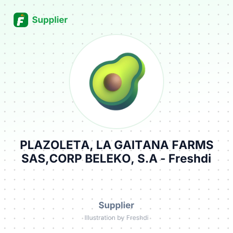 PLAZOLETA, LA GAITANA FARMS SAS,CORP BELEKO, S.A – summary card, no photo uploaded yet