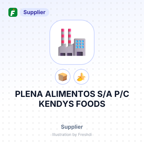 PLENA ALIMENTOS S/A P/C KENDYS FOODS – summary card, no photo uploaded yet