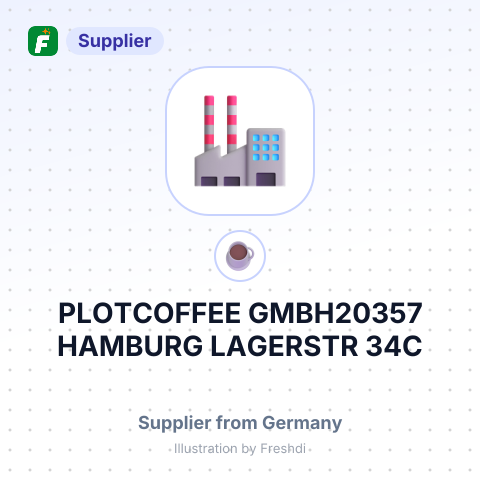 PLOTCOFFEE GMBH20357 HAMBURG LAGERSTR 34C НІМЕЧЧИНА – summary card, no photo uploaded yet