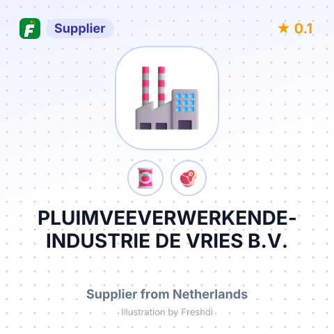 PLUIMVEEVERWERKENDE-INDUSTRIE DE VRIES B.V. – summary card, no photo uploaded yet