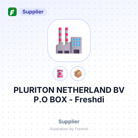 PLURITON NETHERLAND BV P.O BOX – summary card, no photo uploaded yet