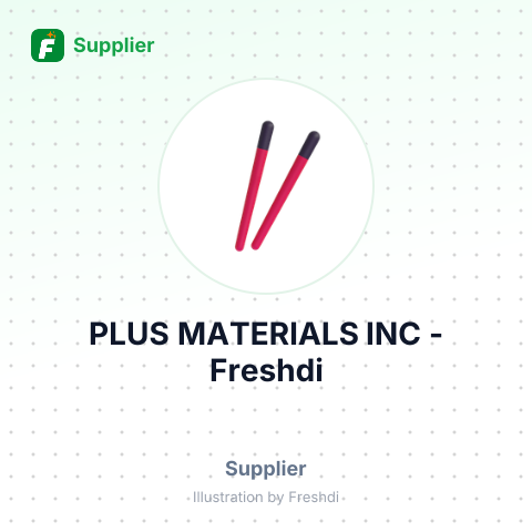 PLUS MATERIALS INC – summary card, no photo uploaded yet