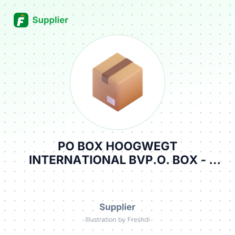 PO BOX HOOGWEGT INTERNATIONAL BVP.O. BOX – summary card, no photo uploaded yet