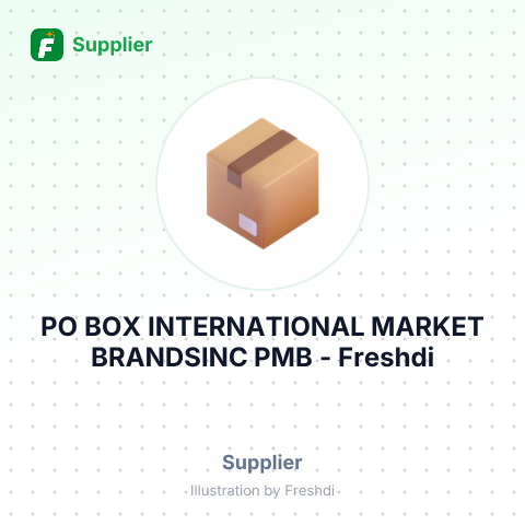 PO BOX INTERNATIONAL MARKET BRANDSINC PMB – summary card, no photo uploaded yet
