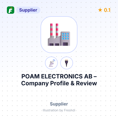 POAM ELECTRONICS AB – summary card, no photo uploaded yet