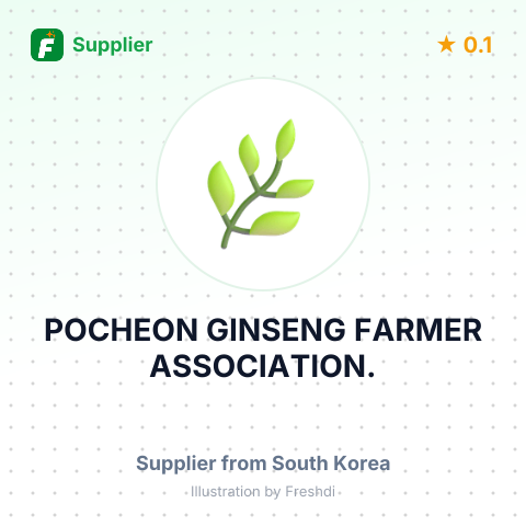 POCHEON GINSENG FARMER ASSOCIATION. – summary card, no photo uploaded yet