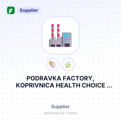 PODRAVKA FACTORY, KOPRIVNICA HEALTH CHOICE GENERAL TRADING LLC – summary card, no photo uploaded yet