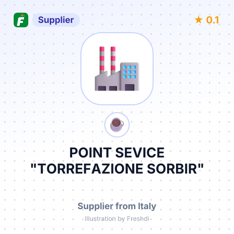 POINT SEVICE "TORREFAZIONE SORBIR" – summary card, no photo uploaded yet