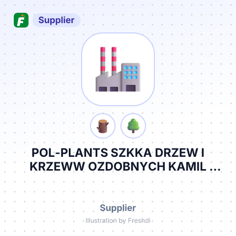 POL-PLANTS SZKKA DRZEW I KRZEWW OZDOBNYCH KAMIL DUDEK – summary card, no photo uploaded yet