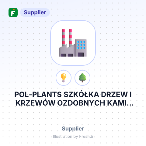 POL-PLANTS SZKÓŁKA DRZEW I KRZEWÓW OZDOBNYCH KAMIL DUDEK – summary card, no photo uploaded yet
