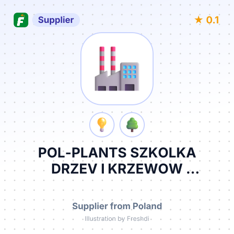 POL-PLANTS SZKOLKA DRZEV I KRZEWOW OZDOBNYCH – summary card, no photo uploaded yet