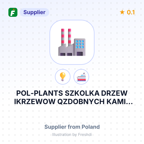 POL-PLANTS SZKOLKA DRZEW IKRZEWOW QZDOBNYCH KAMIL DUDEK – summary card, no photo uploaded yet