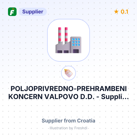 POLJOPRIVREDNO-PREHRAMBENI KONCERN VALPOVO D.D. – summary card, no photo uploaded yet