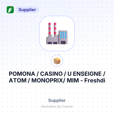 POMONA / CASINO / U ENSEIGNE / ATOM / MONOPRIX/ MIM – summary card, no photo uploaded yet