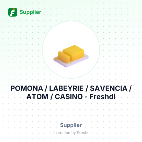 POMONA / LABEYRIE / SAVENCIA / ATOM / CASINO – summary card, no photo uploaded yet