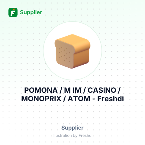 POMONA / M IM / CASINO / MONOPRIX / ATOM – summary card, no photo uploaded yet