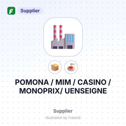 POMONA / MIM / CASINO / MONOPRIX/ UENSEIGNE – summary card, no photo uploaded yet