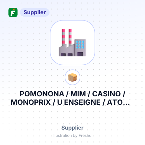 POMONONA / MIM / CASINO / MONOPRIX / U ENSEIGNE / ATOM – summary card, no photo uploaded yet