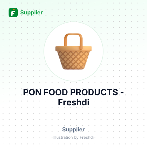 PON FOOD PRODUCTS – summary card, no photo uploaded yet