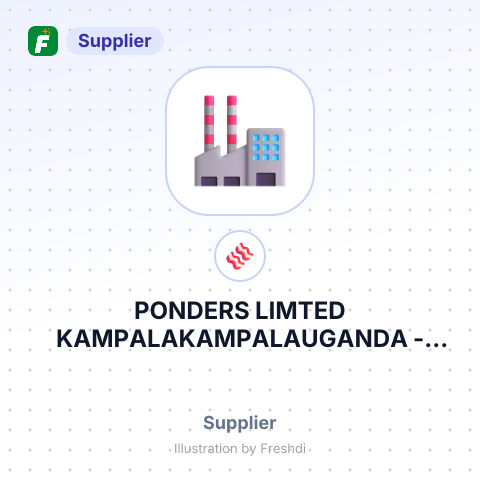 PONDERS LIMTED KAMPALAKAMPALAUGANDA – summary card, no photo uploaded yet