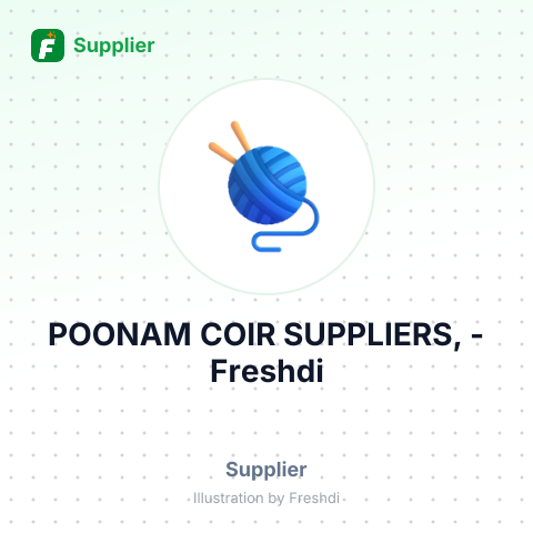 POONAM COIR SUPPLIERS, – summary card, no photo uploaded yet
