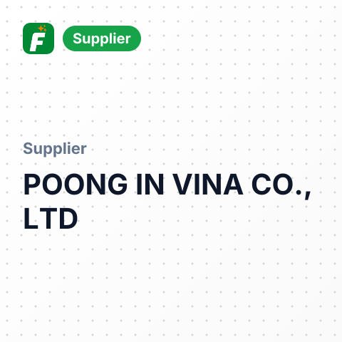 POONG IN VINA CO., LTD – summary card, no photo uploaded yet