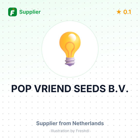 POP VRIEND SEEDS B.V. – summary card, no photo uploaded yet