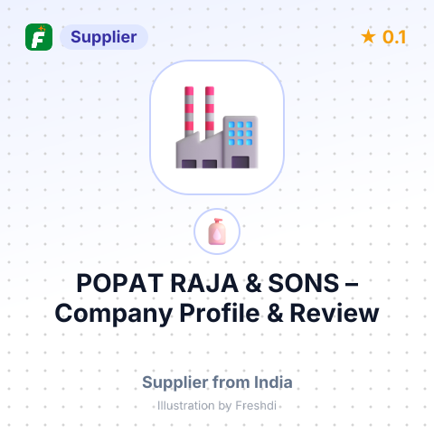 POPAT RAJA & SONS – summary card, no photo uploaded yet