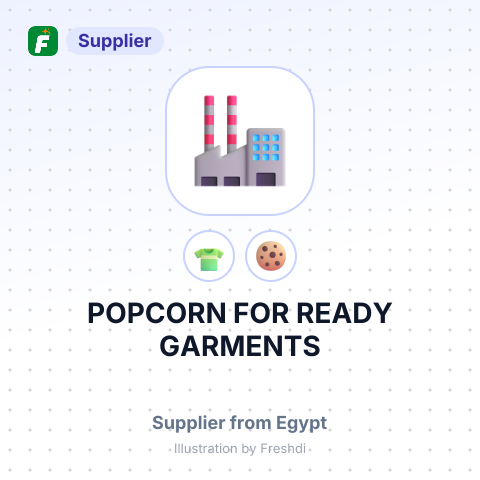 POPCORN FOR READY GARMENTS – summary card, no photo uploaded yet