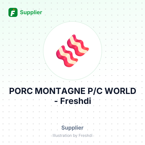 PORC MONTAGNE P/C WORLD – summary card, no photo uploaded yet