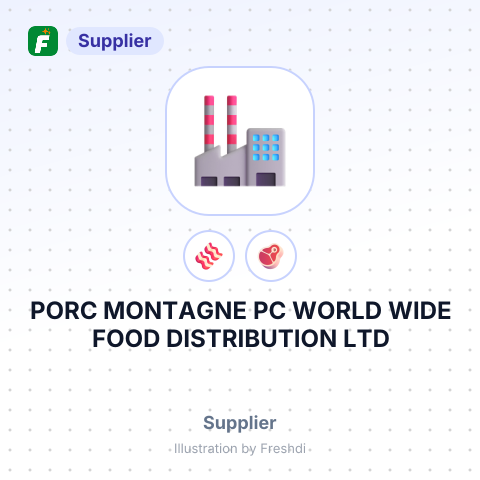 PORC MONTAGNE PC WORLD WIDE FOOD DISTRIBUTION LTD – summary card, no photo uploaded yet