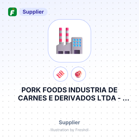 PORK FOODS INDUSTRIA DE CARNES E DERIVADOS LTDA – summary card, no photo uploaded yet