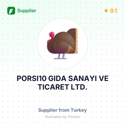 PORSI10 GIDA SANAYI VE TICARET LTD. – summary card, no photo uploaded yet