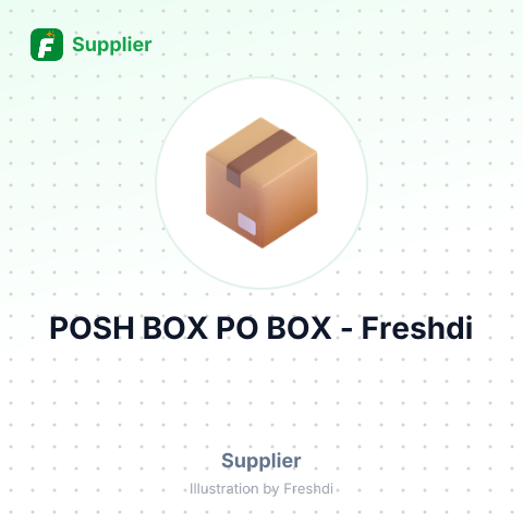 POSH BOX PO BOX – summary card, no photo uploaded yet