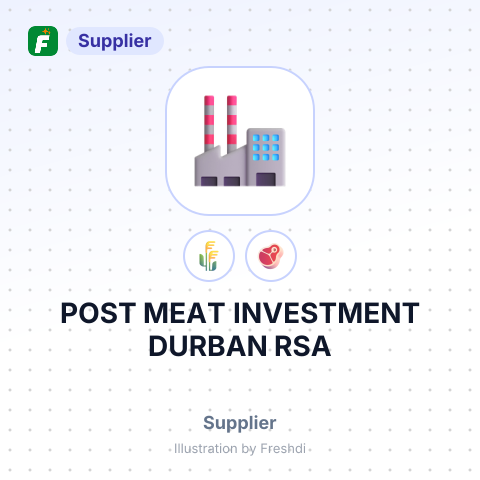 POST MEAT INVESTMENT DURBAN RSA – summary card, no photo uploaded yet