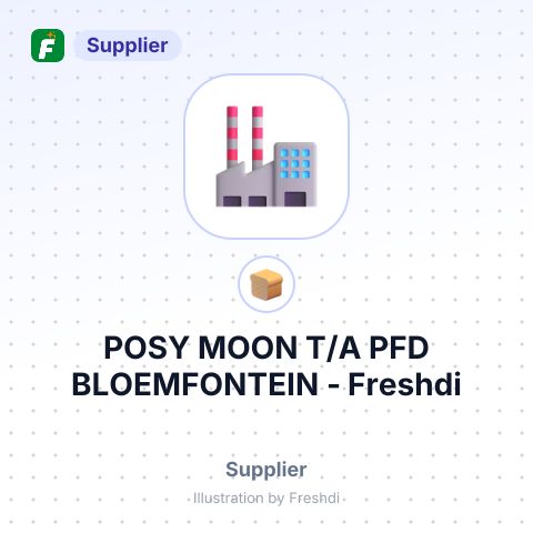 POSY MOON T/A PFD BLOEMFONTEIN – summary card, no photo uploaded yet
