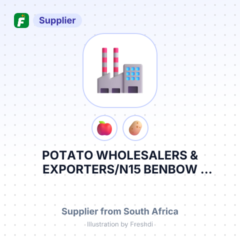 POTATO WHOLESALERS & EXPORTERS/N15 BENBOW AVENUE/NEPPING INDUSTRIAL 1/NEPPING – summary card, no photo uploaded yet