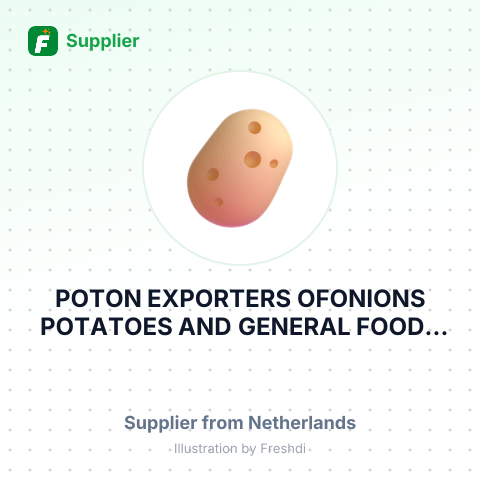 POTON EXPORTERS OFONIONS POTATOES AND GENERAL FOODS STELLENDAM, THE NETHERLANDS – summary card, no photo uploaded yet