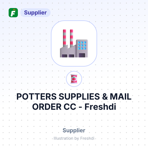 POTTERS SUPPLIES & MAIL ORDER CC – summary card, no photo uploaded yet