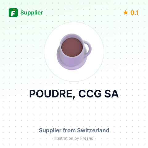 POUDRE, CCG SA – summary card, no photo uploaded yet