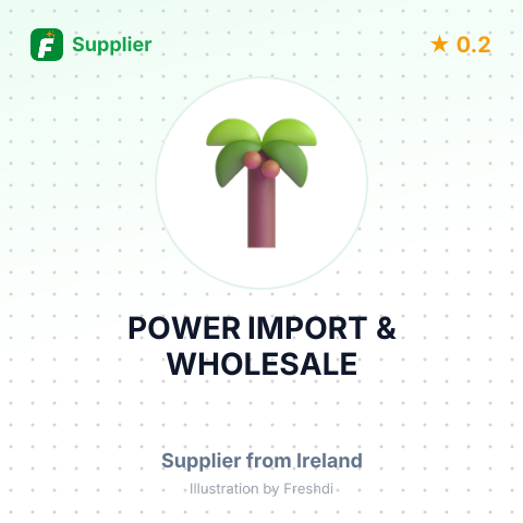 POWER IMPORT & WHOLESALE – summary card, no photo uploaded yet