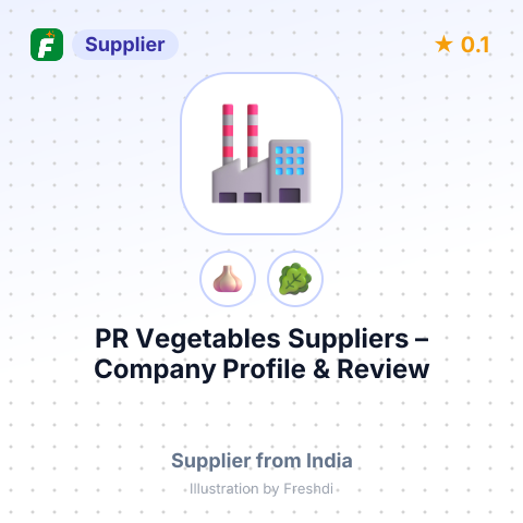 PR Vegetables Suppliers – summary card, no photo uploaded yet