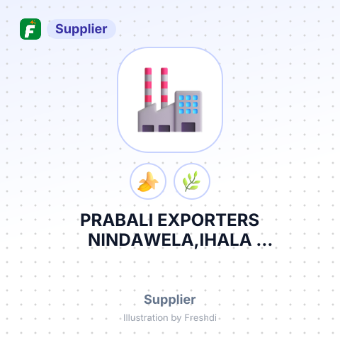 PRABALI EXPORTERS NINDAWELA,IHALA GOMUGOMUWA, KULIYAPITIYA – summary card, no photo uploaded yet