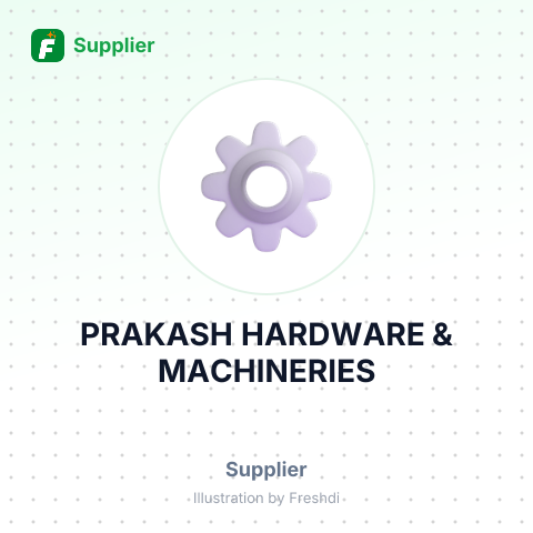 PRAKASH HARDWARE & MACHINERIES – summary card, no photo uploaded yet