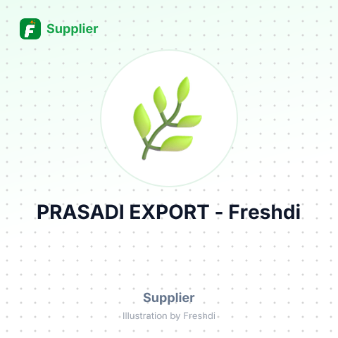 PRASADI EXPORT – summary card, no photo uploaded yet
