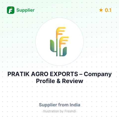 PRATIK AGRO EXPORTS – summary card, no photo uploaded yet