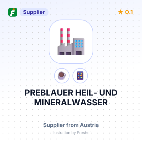 PREBLAUER HEIL- UND MINERALWASSER – summary card, no photo uploaded yet